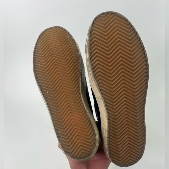 Golden Goose Low Top Super-Star Sneakers Black With Silver Glitter Star 38 or 8 - Picture 10 of 10